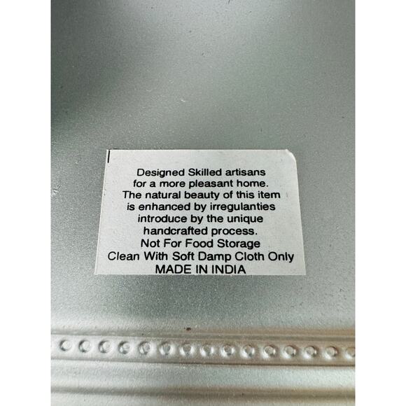 Silver Mirrored Mosaic Metal Tissue Box Cover - Picture 6 of 6